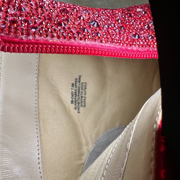 Betsey Johnson Red Rhinestone Boots - Picture 6 of 9